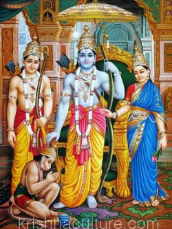 Ram Darbar Classic Canvas Art 45x60"